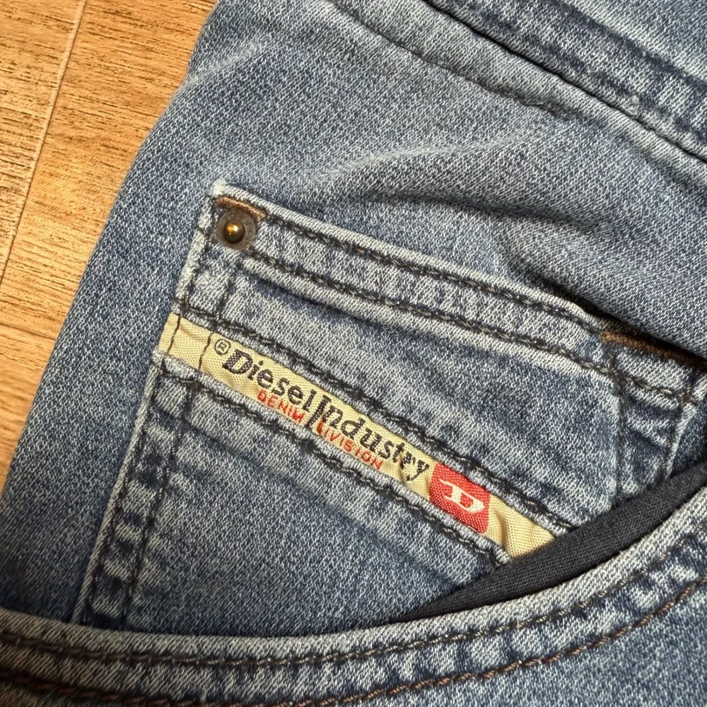 Diesel Krooley‎ JoggJeans Men 36 Blue Denim Sweatpants Hybrid Tapered Leg Pants